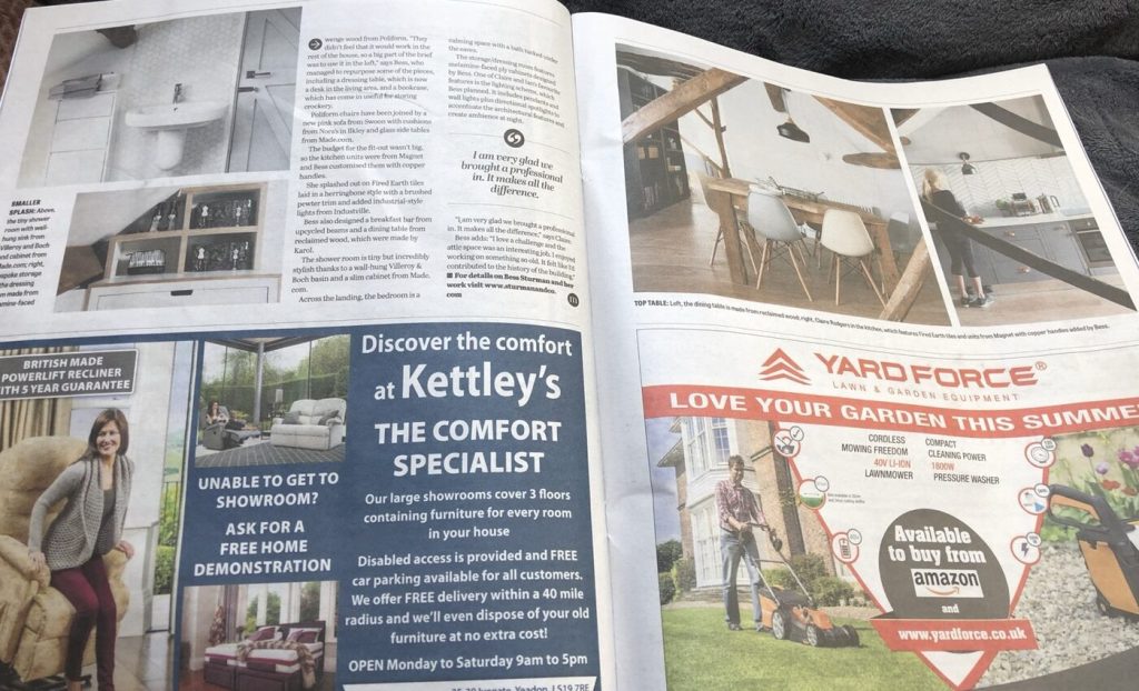Druga część artykułu w The Yorkshire Post Magazine o realizacji w Ilkley